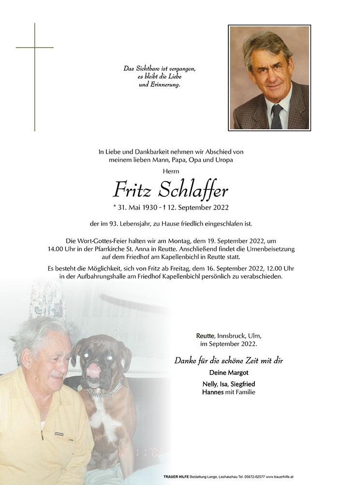 Fritz Schlaffer